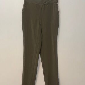 Max Studio Sage Green Elastic Waist Pants